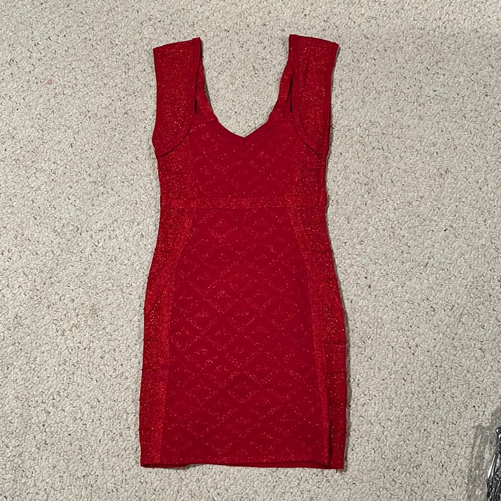 NWOT 2B Bebe red mini dress